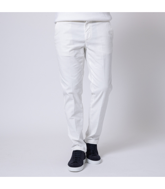 ALTEA - Pantalon en velours blanc cassé