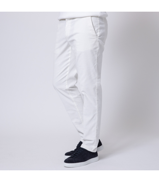 ALTEA - Pantalon en velours blanc cassé