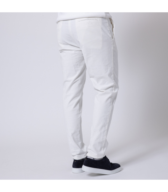 ALTEA - Pantalon en velours blanc cassé