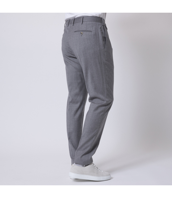 PT TORINO - Pantalon à pinces gris