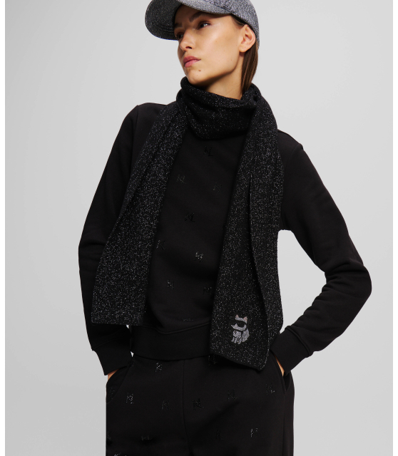 KARL LAGERFELD - ÉCHARPE EN LUREX IKON CHOUPETTE