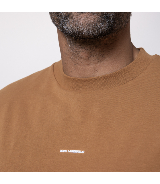KARL LAGERFELD - T-shirt camel à logo