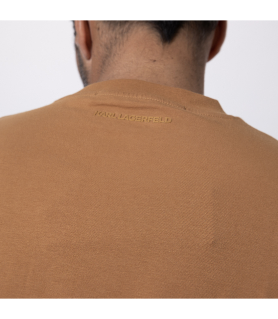 KARL LAGERFELD - T-shirt camel à logo