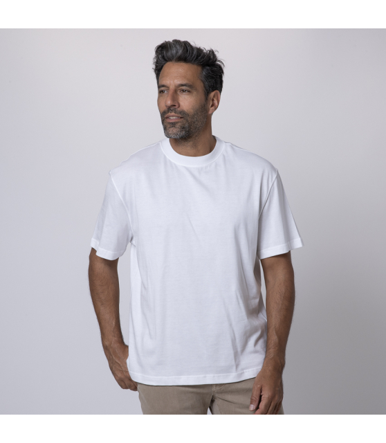 ELEVENTY - T-shirt blanc à col rond