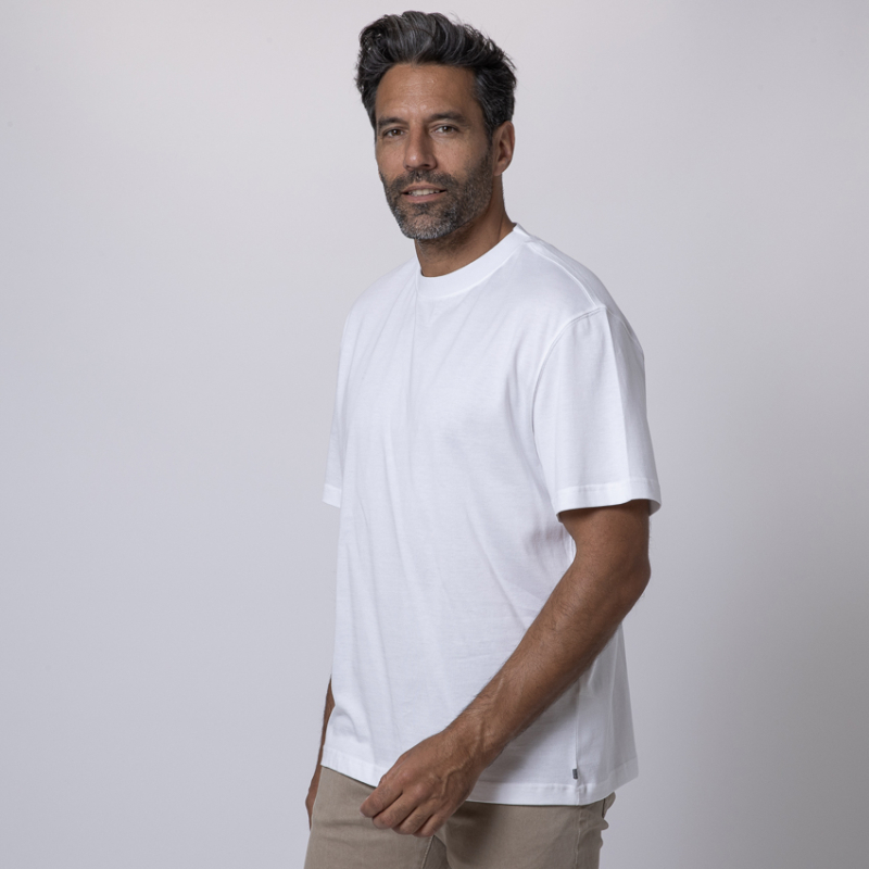 ELEVENTY - T-shirt blanc à col rond 2