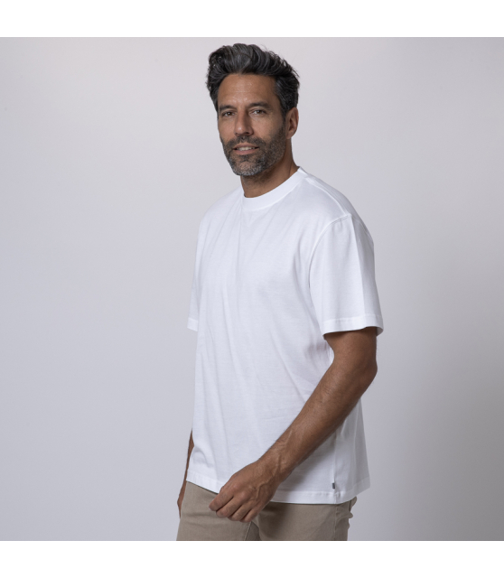 ELEVENTY - T-shirt blanc à col rond