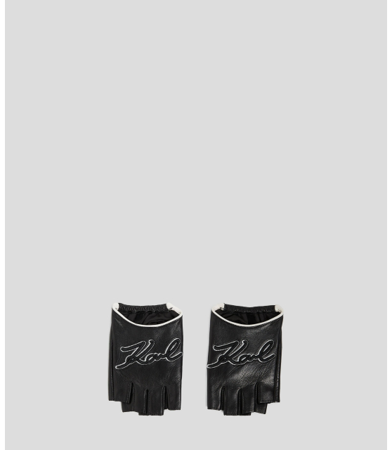 KARL LAGERFELD - MITAINES NOIRES K/SIGNATURE