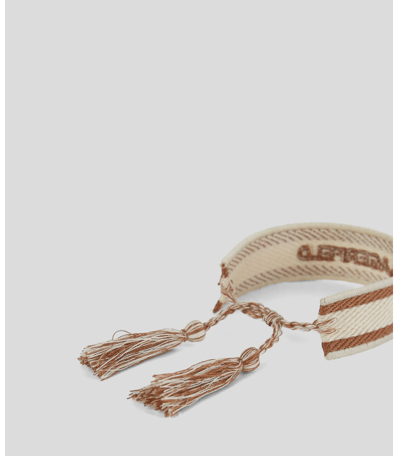 KARL LAGERFELD - BRACELETS TISSÉS K/ESSENTIAL – LOT DE 2 MARRON