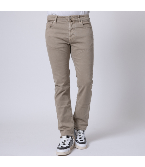 JACOB COHËN - Jeans BARD beige taupe en toile de coton
