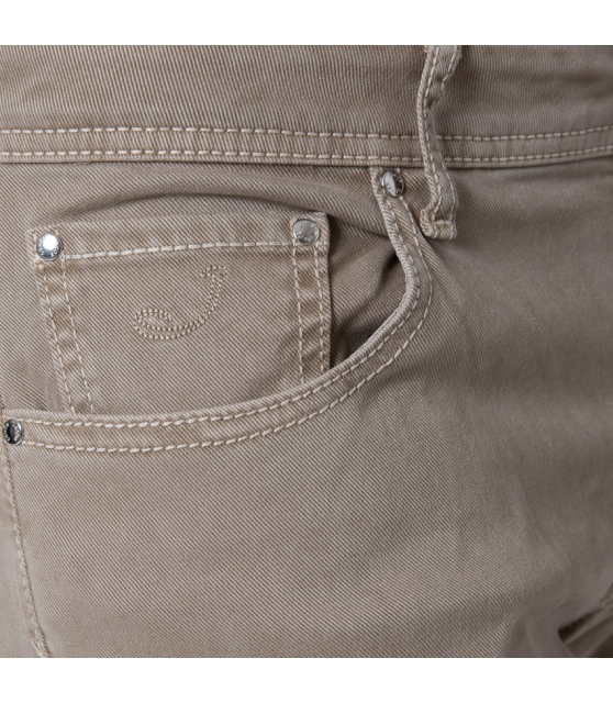 JACOB COHËN - Jeans BARD beige taupe en toile de coton