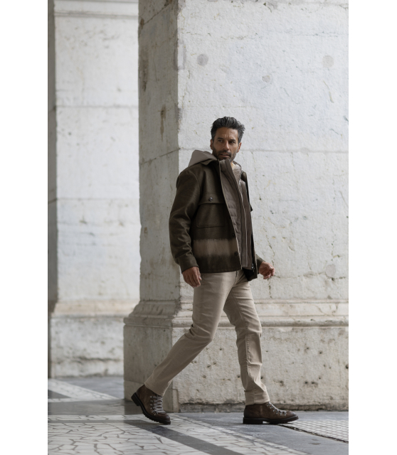 JACOB COHËN - Jeans BARD beige taupe en toile de coton