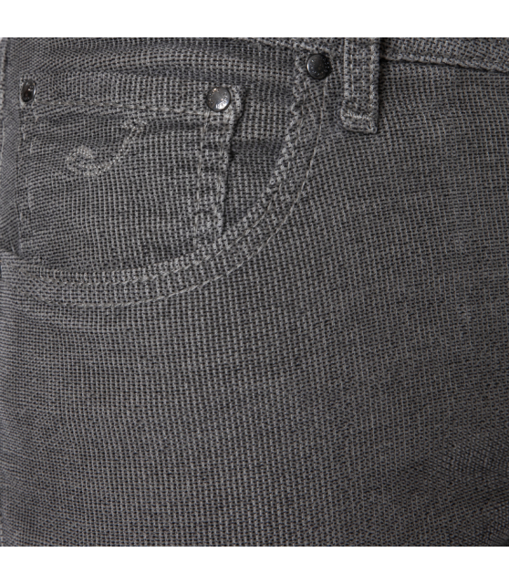 JACOB COHËN - Jeans NICK gris taupe velours texturé