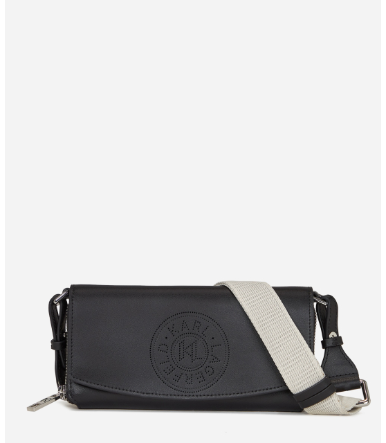 KARL LAGERFELD - POCHETTE NOIRE PERFORÉE K/CIRCLE