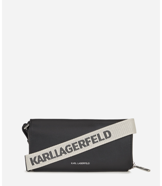 KARL LAGERFELD - POCHETTE NOIRE PERFORÉE K/CIRCLE