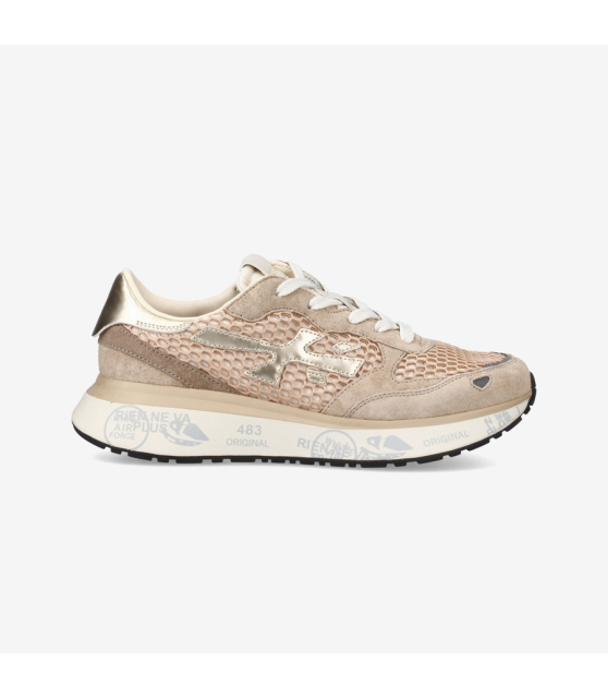 PREMIATA - Sneakers basses LAURYN beige et rose