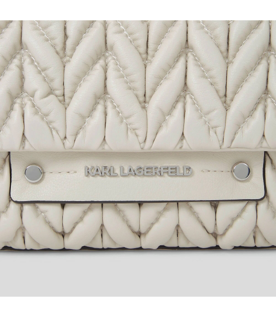 KARL LAGERFELD - SAC BANDOULIÈRE CIMENT K/WEAVE