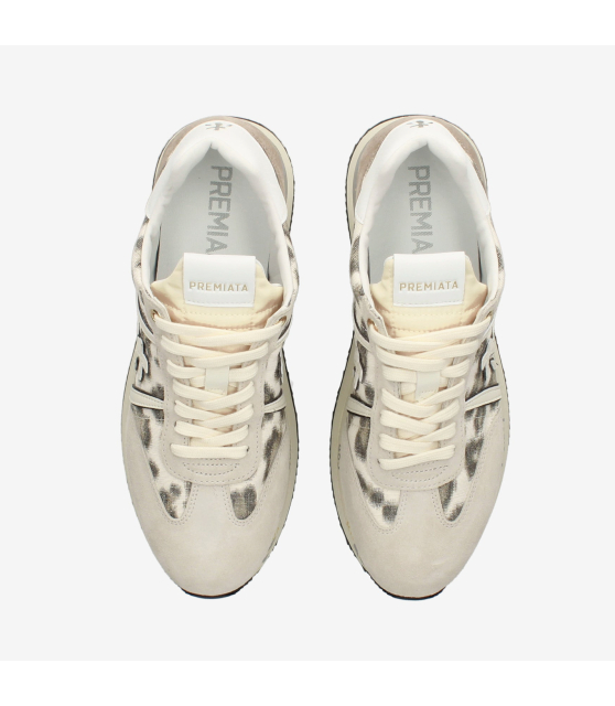PREMIATA - Sneakers basses CONNIE à motif léopard