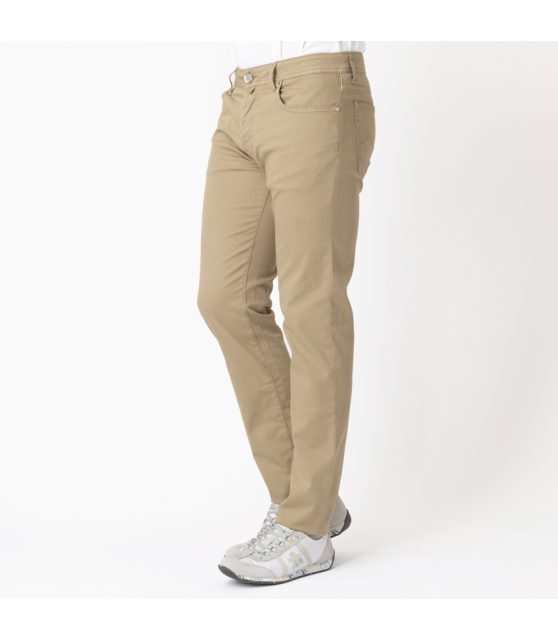 JACOB COHËN - Jean BARD beige sable en toile de coton