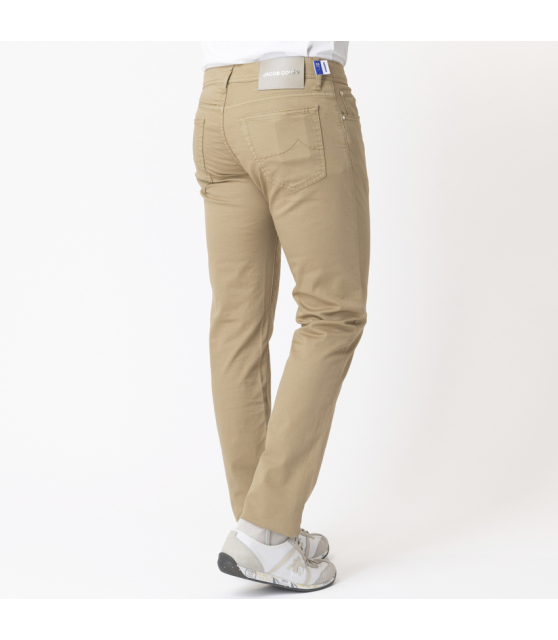 JACOB COHËN - Jean BARD beige sable en toile de coton