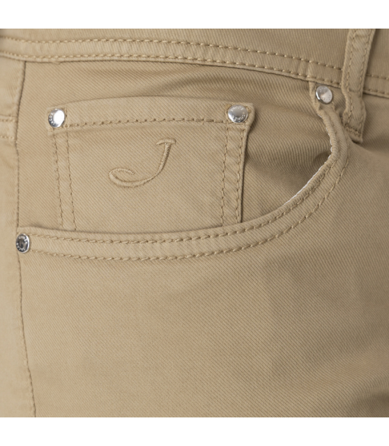 JACOB COHËN - Jean BARD beige sable en toile de coton