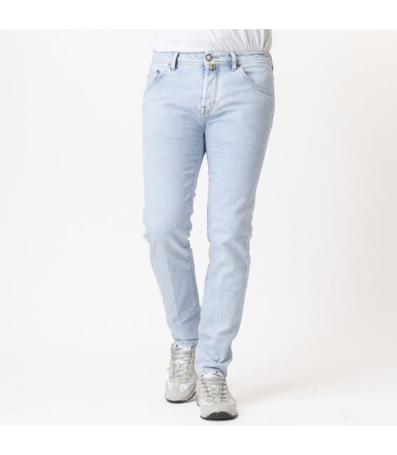 JACOB COHËN - Jean SCOTT bleu clair jacron marron