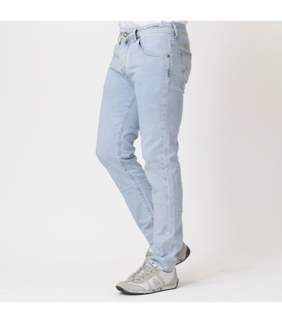 JACOB COHËN - Jean SCOTT bleu clair jacron marron