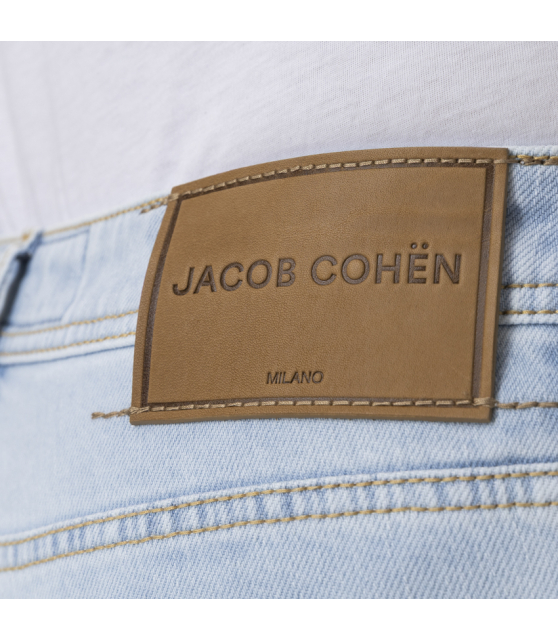 JACOB COHËN - Jean SCOTT bleu clair jacron marron