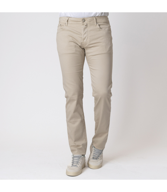 JACOB COHËN - Jean BARD beige en toile de coton