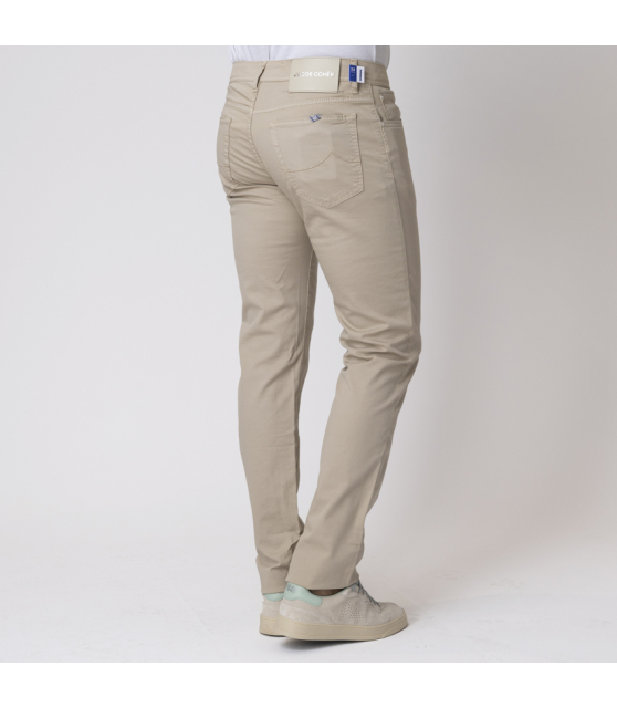 JACOB COHËN - Jean BARD beige en toile de coton