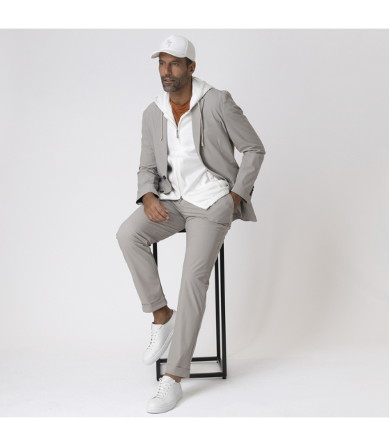 RRD - Veste blazer taupe SURFLEX à motifs