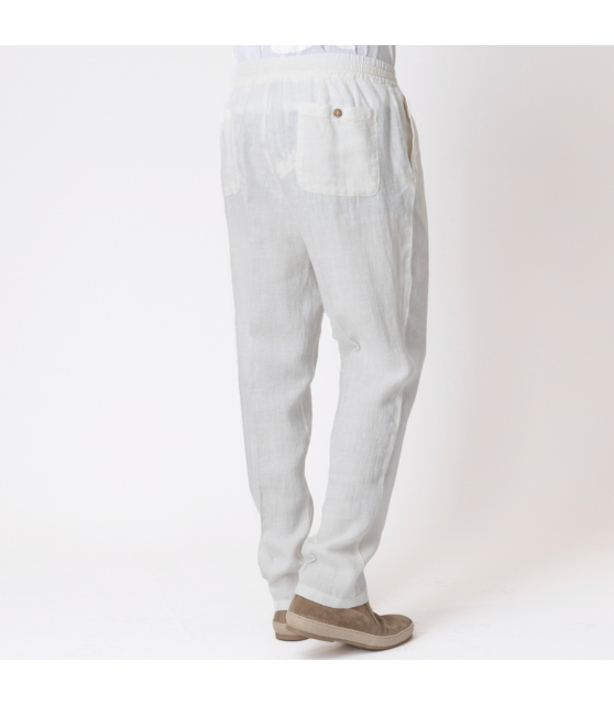 ALTEA - Pantalon blanc en lin