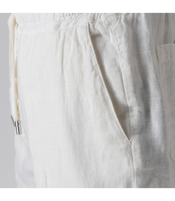 ALTEA - Pantalon blanc en lin