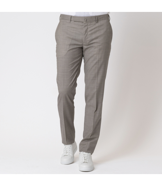 DUNCAN - Costume taupe laine vierge et cachemire