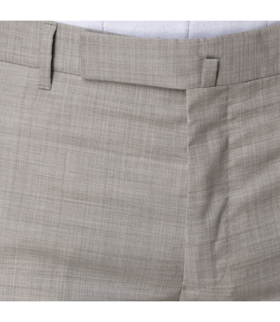 DUNCAN - Costume taupe laine vierge et cachemire