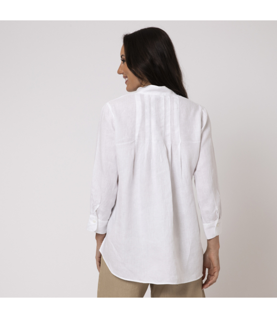 DUNCAN - Blouse blanche manches 3/4