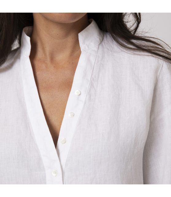 DUNCAN - Blouse blanche manches 3/4