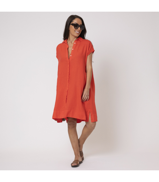 DUNCAN - Robe courte rouge