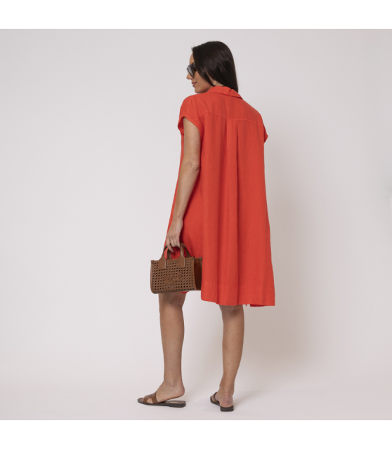 DUNCAN - Robe courte rouge