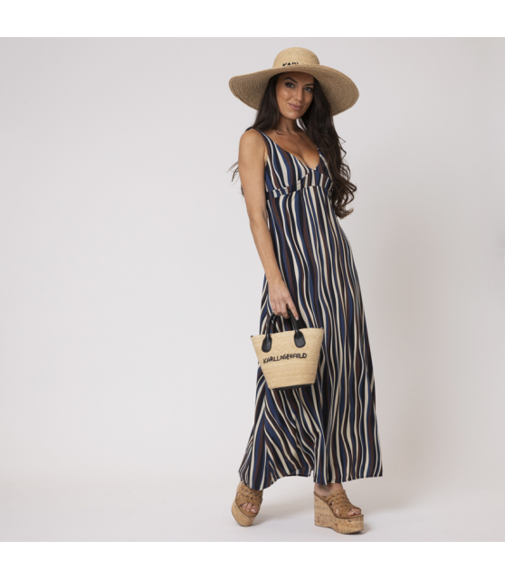 SIYU - Robe longue à rayures