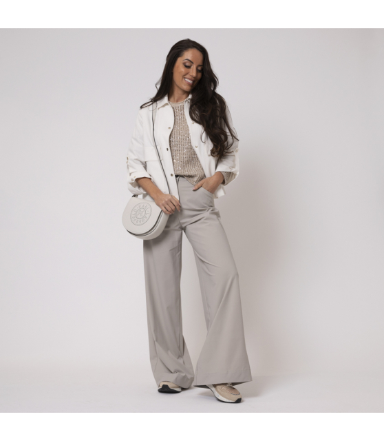 HERNO - Veste sur-chemise grège