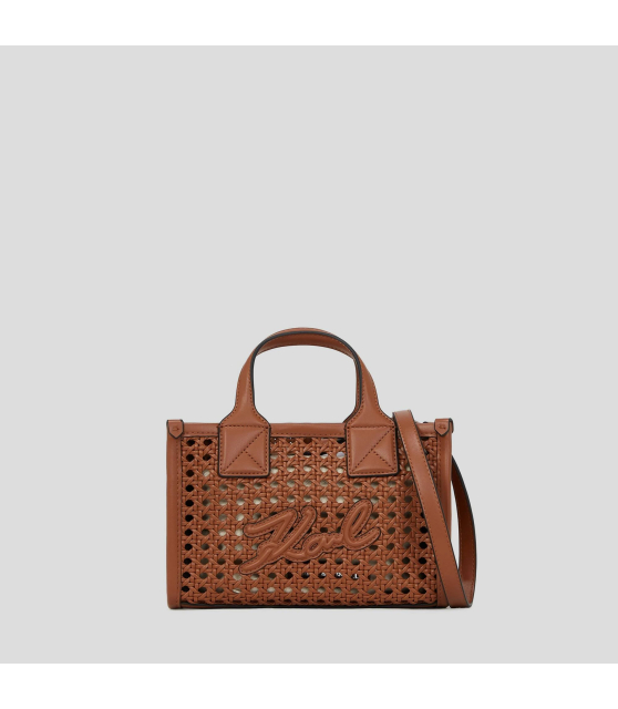 KARL LAGERFELD - PETIT SAC CABAS MARRON K/SKUARE