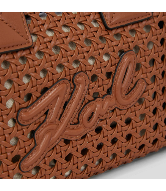 KARL LAGERFELD - PETIT SAC CABAS MARRON K/SKUARE