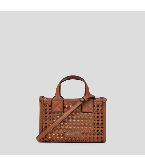 KARL LAGERFELD - PETIT SAC CABAS MARRON K/SKUARE