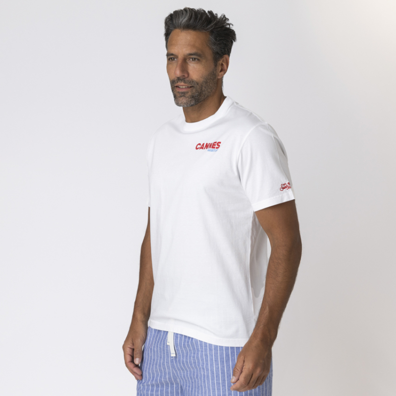 MC2 SAINT-BARTH - T-shirt blanc Cannes Habitué 2
