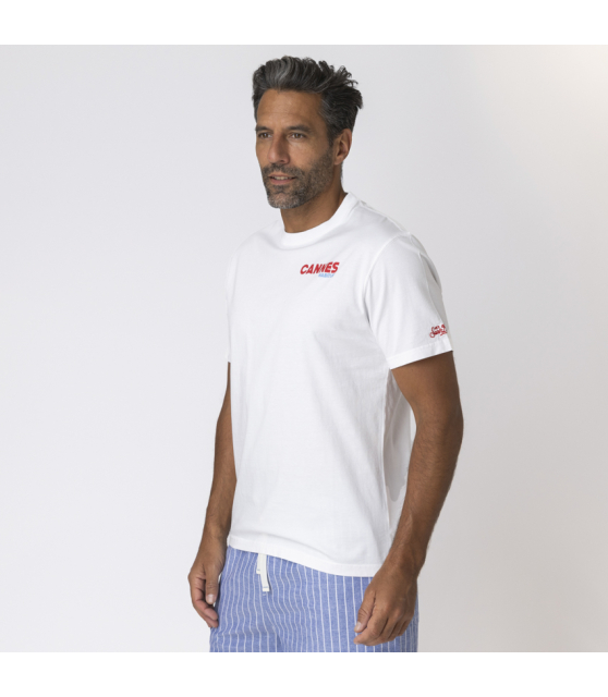 MC2 SAINT-BARTH - T-shirt blanc Cannes Habitué