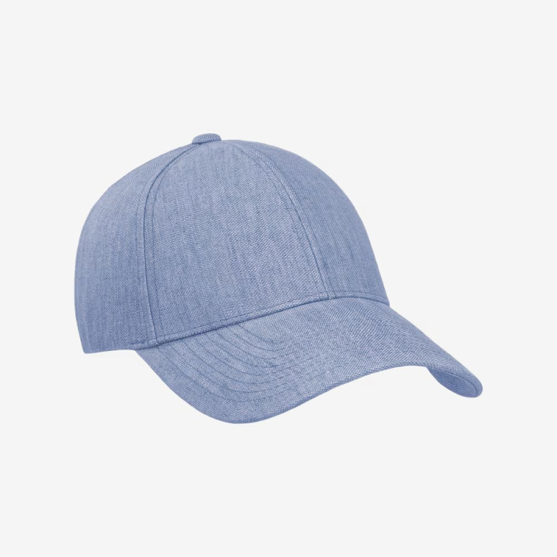 VARSITY - Casquette bleue en lin