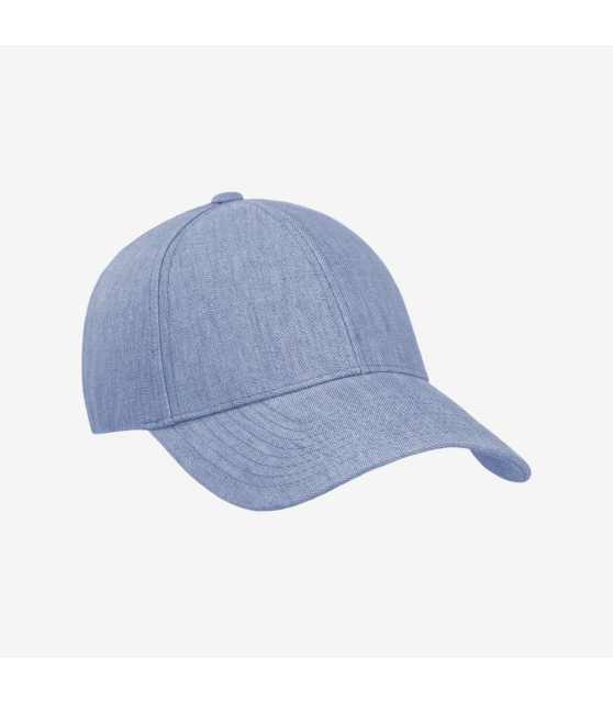 VARSITY - Casquette bleue en lin