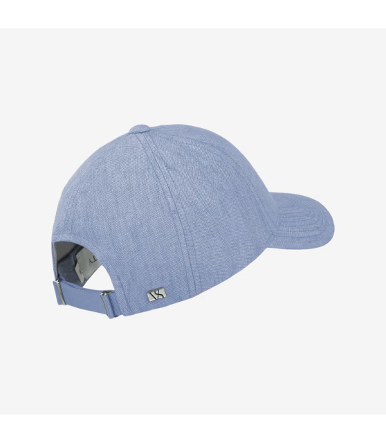VARSITY - Casquette bleue en lin