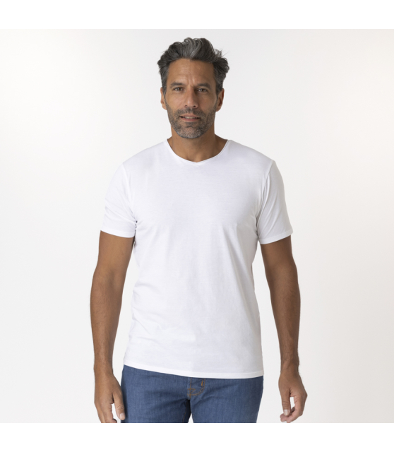 ANONYM x DUNCAN - T-shirt blanc à manches courtes