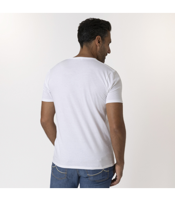 ANONYM x DUNCAN - T-shirt blanc à manches courtes